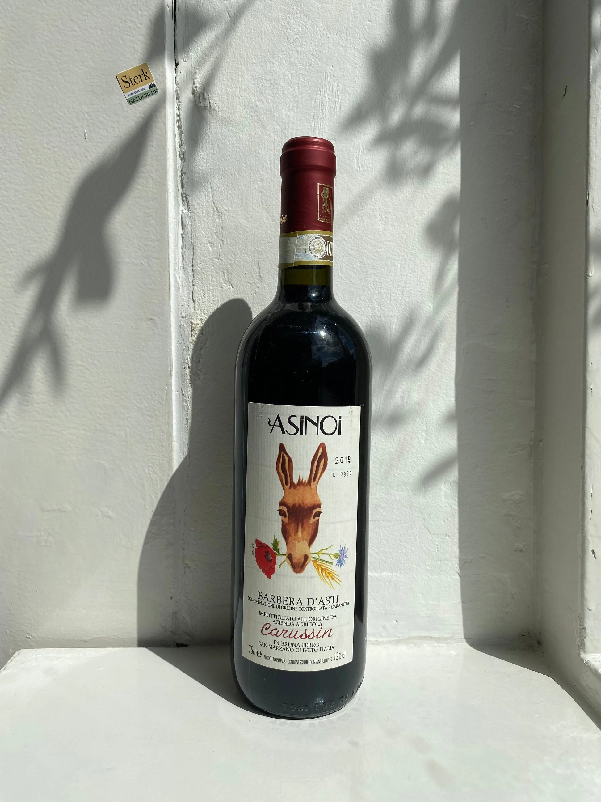 Carussin Barbera D'asti DOCG "Asinoi" 2019 Sterk natuurlijk